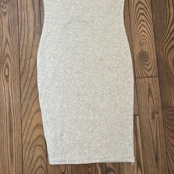Basic grey summer dress! Size XS! Cotton blend! - Picture 3 of 3